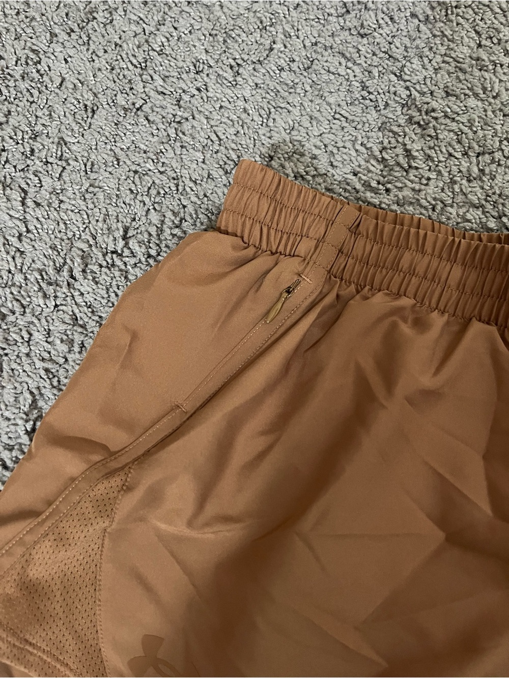 Under Armour Women's Burnt Orange Performance Shorts - Picture 4 of 7